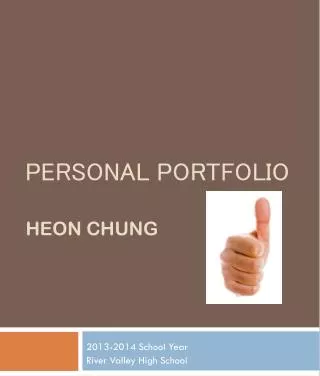 Personal Portfolio Heon Chung