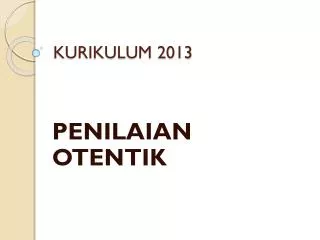 kurikulum 2013