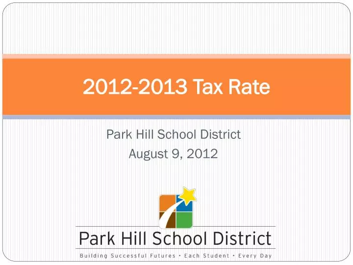 2012 2013 tax rate