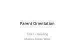Parent Orientation - slide 1