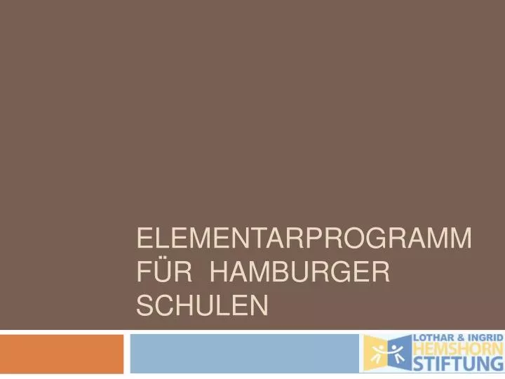 elementarprogramm f r hamburger schulen