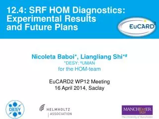 12.4: SRF HOM Diagnostics: Experimental Results and Future Plans