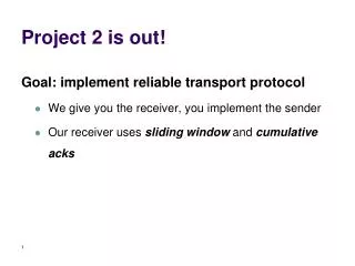 Project 2 is out!