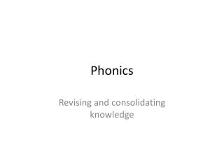 Phonics