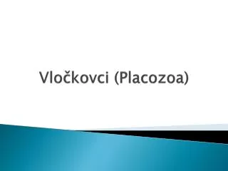 vlo kovci placozoa