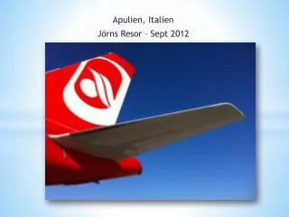 apulien italien j rns resor sept 2012