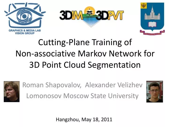 cutting plane training of non associative markov network for 3d point cloud segmentation
