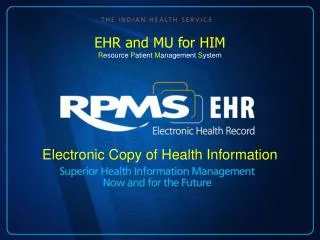 electronic copy of health information