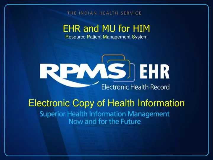 electronic copy of health information