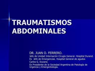 traumatismos abdominales