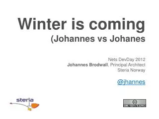 Winter is coming (Johannes vs Johanes