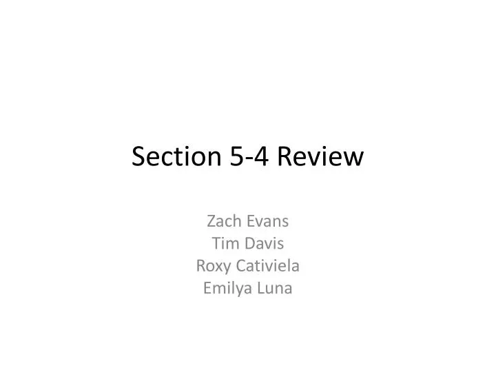 section 5 4 review