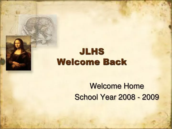 jlhs welcome back