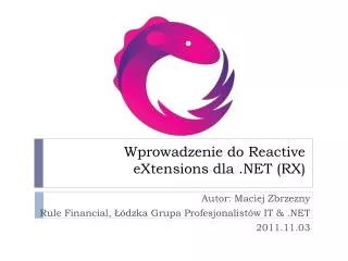 wprowadzenie do reactive extensions dla net rx