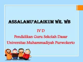 assalamu alaikum wr wb