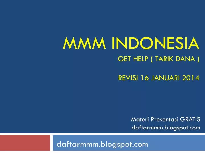 mmm indonesia get help tarik dana revisi 16 januari 2014