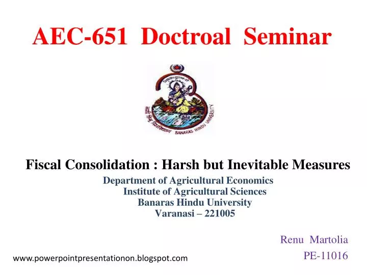 aec 65 1 doctroal seminar