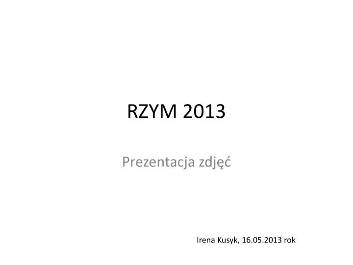 rzym 2013