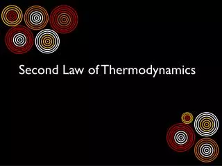 second law of thermodynamics