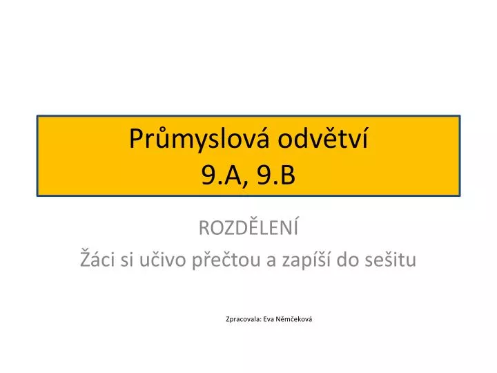 pr myslov odv tv 9 a 9 b