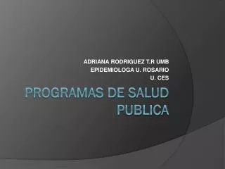 adriana rodriguez t r umb epidemiologa u rosario u ces