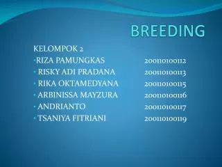 breeding