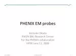 Advances in Electron Identification and Direct Photon Analysis in PHENIX Collaboration - slide 1