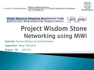 Project Wisdom Stone Networking using MiWi