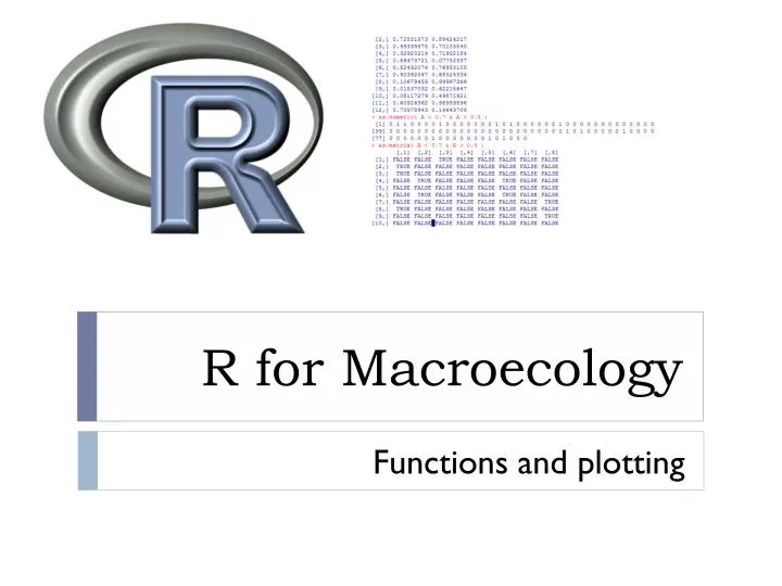 r for macroecology