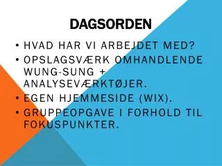 dagsorden