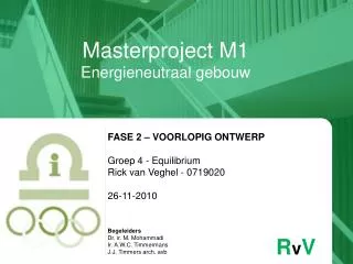 masterproject m1 energieneutraal gebouw
