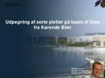 Udpegning af sorte pletter på basis af Data fra Kørende Biler - slide 1