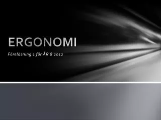 ergonomi