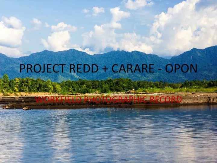 project redd carare opon