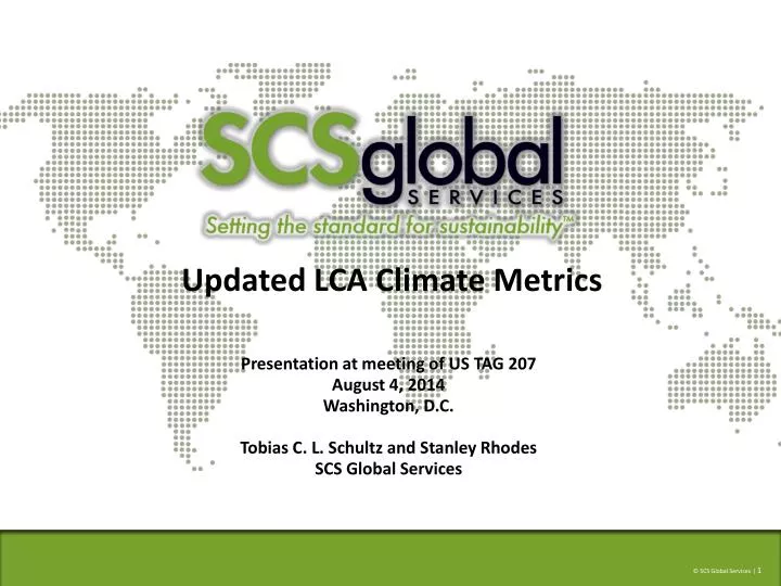 updated lca climate metrics