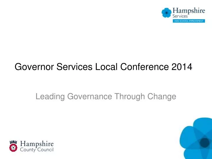 governor services local conference 2014