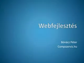 webfejleszt s