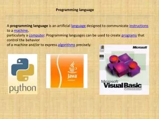 Programming language