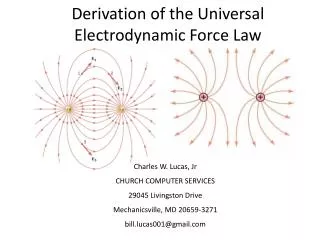 Derivation of the Universal Electrodynamic Force Law