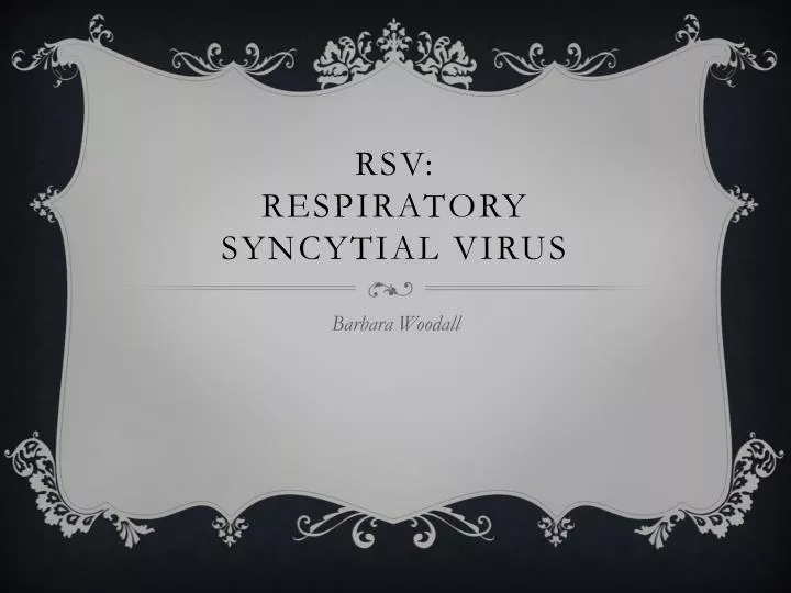 rsv respiratory syncytial virus