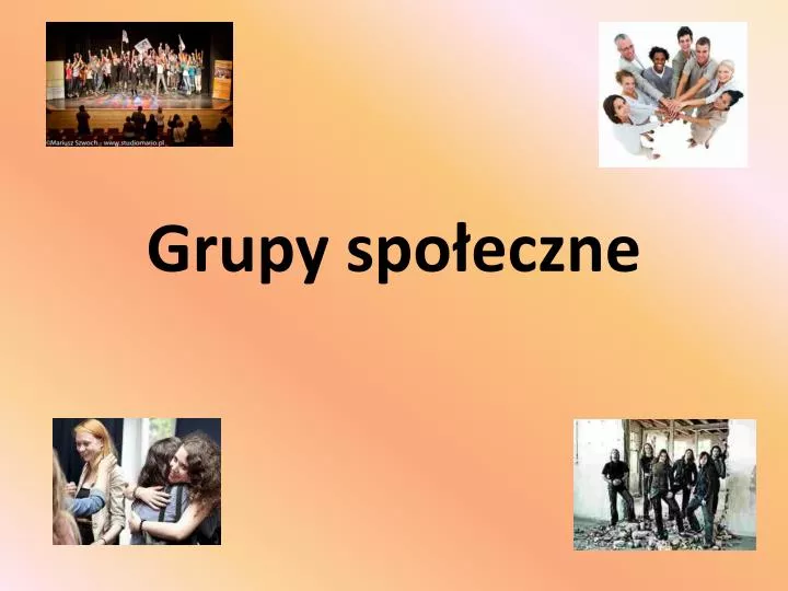 grupy spo eczne