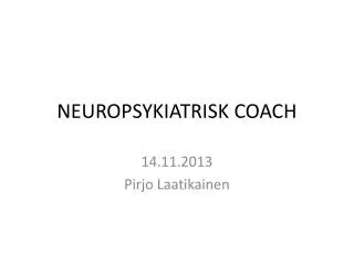 neuropsykiatrisk coach