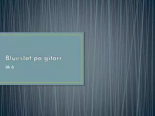 bluesl t p gitarr