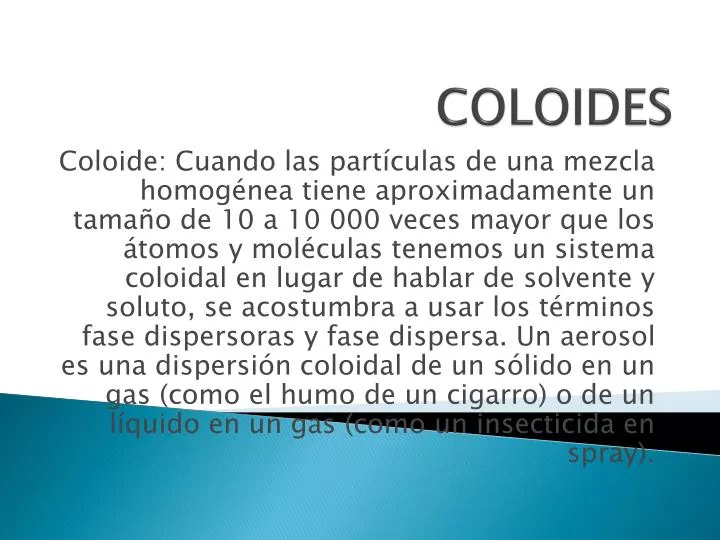 coloides