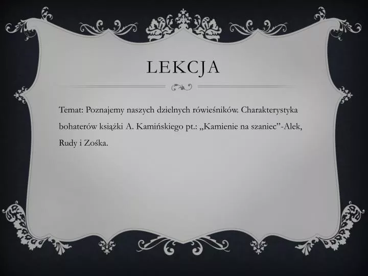 lekcja