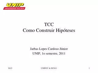 tcc como construir hip teses