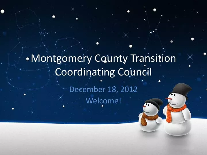 montgomery county transition coordinating council