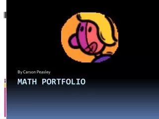 Math portfolio