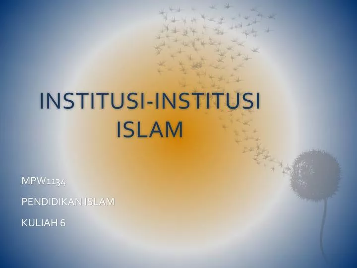 institusi institusi islam