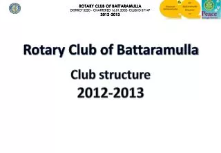 Club structure 2012-2013